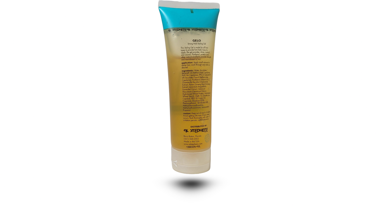 Strong Hold Gel for All Hair Types – Humidity Resistant Hair Gel with Shine and Volume for Florida's Climate.