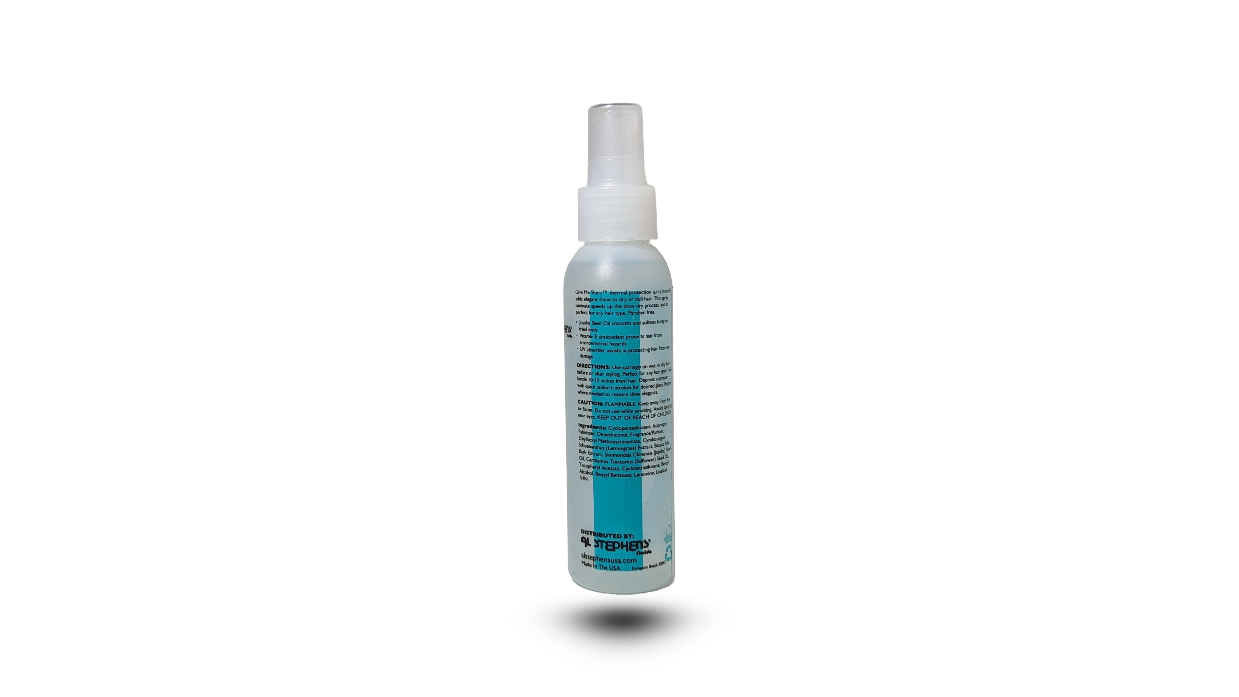 Thermal Protection Spray with Shine for Florida Hair – UV Protection, Anti-Frizz, and Paraben-Free for All Hair Types.